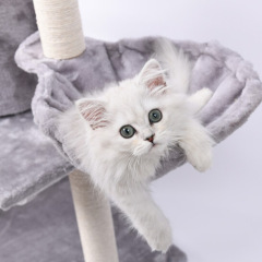 Manufacturer wholesale sisal short plush cat scratcher tree