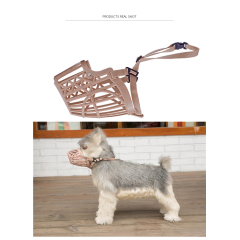 Wholesale Multi-size Black Beige Adjustable Dog Muzzle