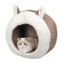 Manufacturer Wholesale Custom Logo Brown Warm Cat Bed Cave