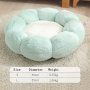 Wholesale Custom Logo Flower Design Soft Warm Plush Pet Product Supplier Dog Cat Bed