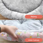 Wholesale Short Plush Warm Round Dog Cat Donut Bed