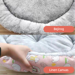 Wholesale Short Plush Warm Round Dog Cat Donut Bed