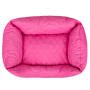 Manufacturer wholesale plain cotton stuffed pink blue dog warm soft bed