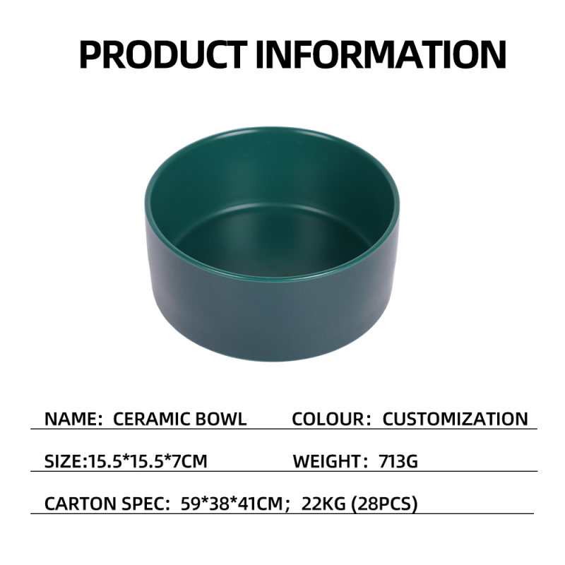 Wholesale Custom Logo Ceramic Cat Dog Pet Bowls