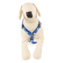 Manufacturer wholesale pink blue paw print nylon pet accessory harness for dog