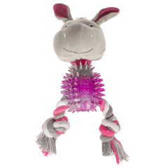 wholesale manufacturer chew indestructible plush rope tpr set pet dog toys