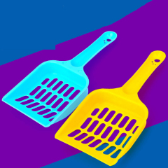 Manufacturer wholesale plastic safe non-toxic cat litter shovel scoop