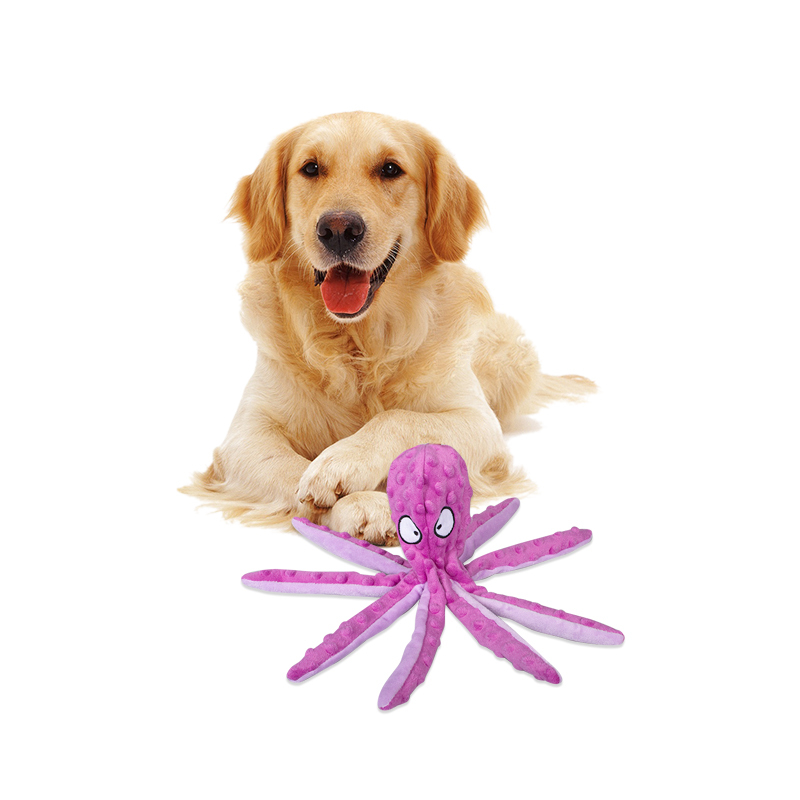 Manufacturer wholesale pink green blue orange dog octopus plush toys