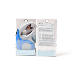 Manufacturer wholesale small large plastic nylon automatic retractable dog leash pink grey blue