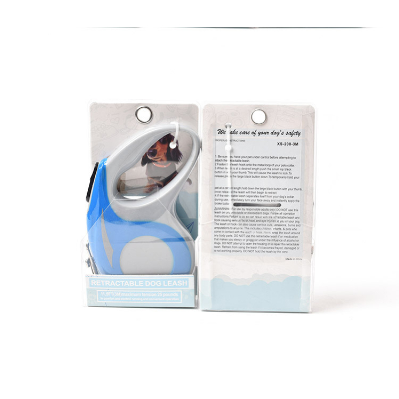 Manufacturer wholesale small large plastic nylon automatic retractable dog leash pink grey blue