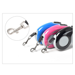 Manufacturer wholesale small large plastic nylon automatic retractable dog leash pink grey blue