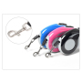 Manufacturer wholesale small large plastic nylon automatic retractable dog leash pink grey blue