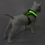 Manufacturer wholesale S M L blue green red led dog harness breathable