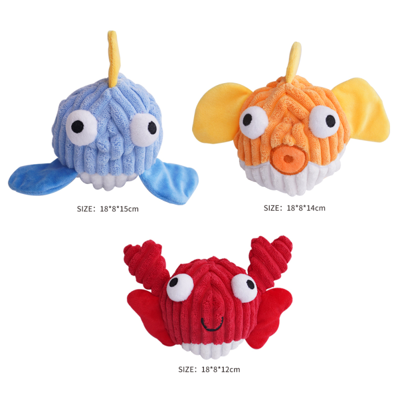 Wholesale Custom Logo Red Yellow Blue Dog Plush Toys
