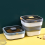 Manufacturer wholesale luxury foldable portable dog pet food storage container