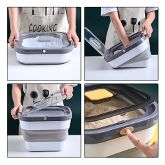 Manufacturer wholesale luxury foldable portable dog pet food storage container