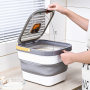Manufacturer wholesale luxury foldable portable dog pet food storage container