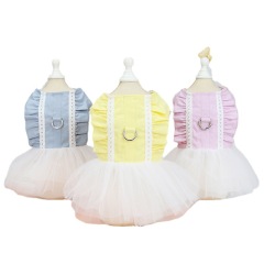 Manufacturer wholesale summer blue yellow pink dog dress