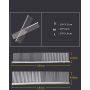 Manufacturer wholesale smooth needle sparse and dense double teeth dog comb stainless steel