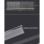Manufacturer wholesale smooth needle sparse and dense double teeth dog comb stainless steel