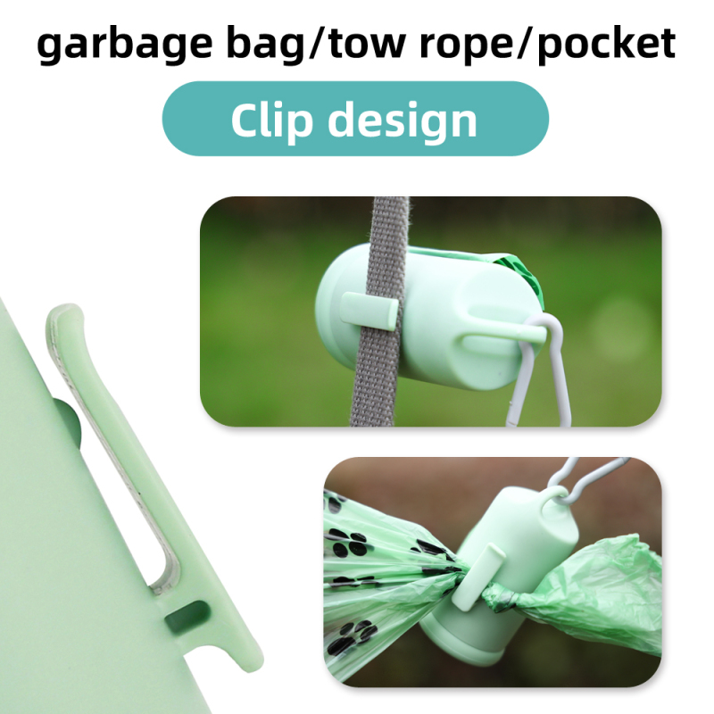 Wholesale Outdoor Hang Portable Green Dog Poop Bag Holder