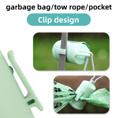Wholesale Outdoor Hang Portable Green Dog Poop Bag Holder