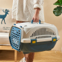 Wholesale Portable Breathable Plastic Cage Pet Dog Cat Travel Carrier