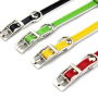 Manufacturer wholesale PU leather cat collar with bell bowknot