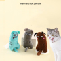 Manufacturer wholesale cute design cat plush toys with catnip