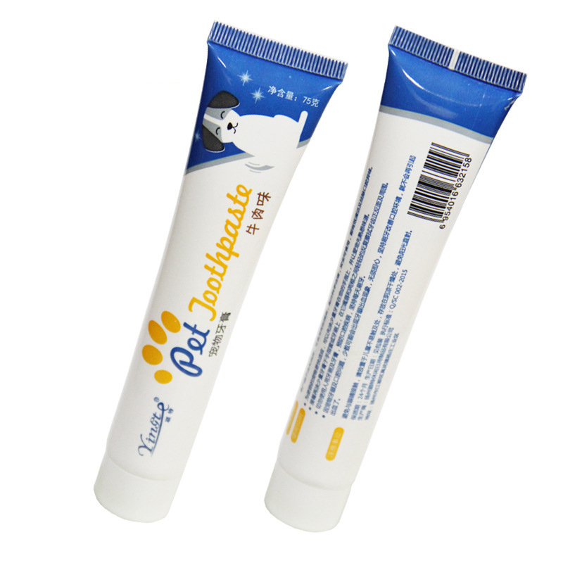 Manufacturer wholesale healthy beef flavor vanilla dog toothpaste