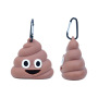Manufacturer wholesale cute poop shape silicone pet dog dispenser