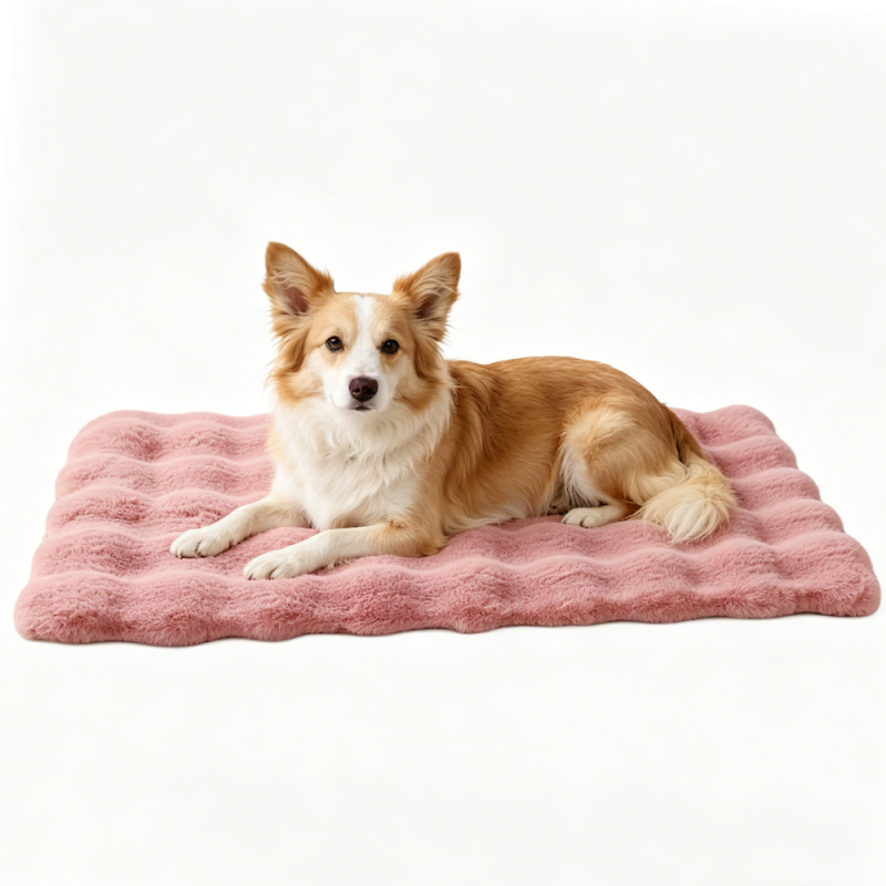 Wholesale Custom Logo Pet Product Warm Plush Thick Cat Dog Mat
