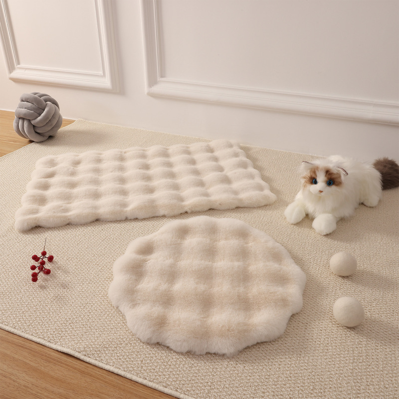 Wholesale Custom Logo Pet Product Warm Plush Thick Cat Dog Mat