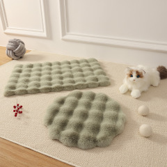 Wholesale Custom Logo Pet Product Warm Plush Thick Cat Dog Mat