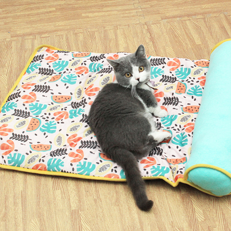 Manufacturer Wholesale Summer Oxford Cat Pet Dog Cooling Mat With Pillow