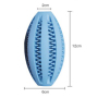 Manufacturer wholesale multi-colors oval rubber pet dog feeder ball toys