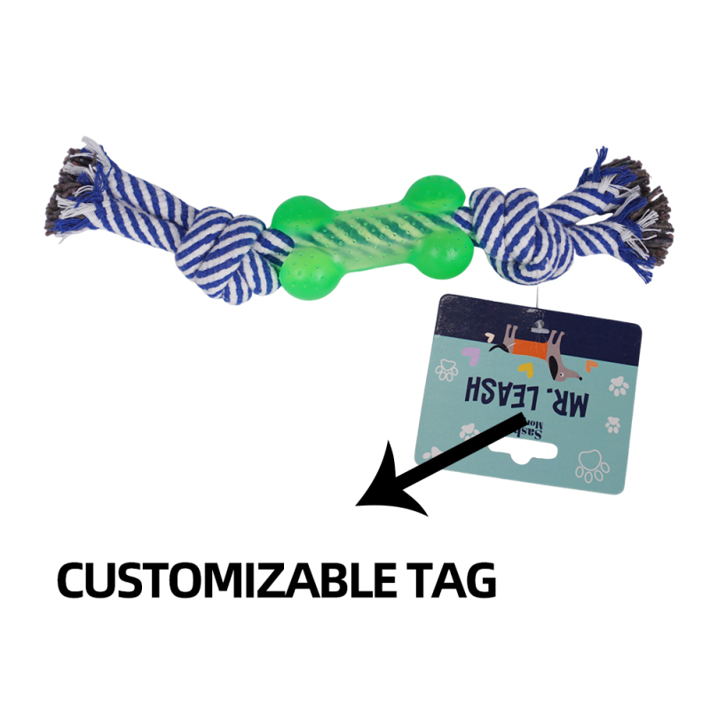 Wholesale Custom Logo Chew Rope TPR Dog Toy Pet Products