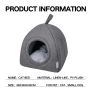 Manufacturer Wholesale Custom Logo Warm Pet Product Small Dog Cat House Indoor