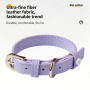 Wholesale Multi-colors Adjustable PU Cat Leather Collar