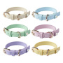 Wholesale Multi-colors Adjustable PU Cat Leather Collar