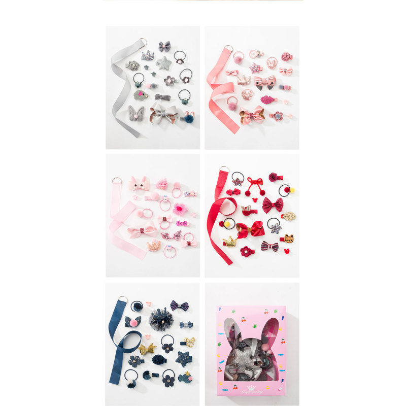 Manufacturer wholesale pink red grey dog hair bow decoration