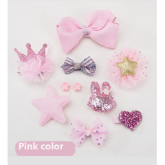 Manufacturer wholesale pink red grey dog hair bow decoration