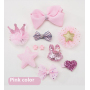 Manufacturer wholesale pink red grey dog hair bow decoration