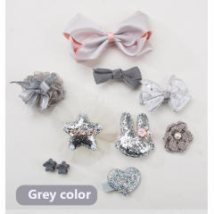 Manufacturer wholesale pink red grey dog hair bow decoration