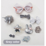 Manufacturer wholesale pink red grey dog hair bow decoration