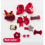 Manufacturer wholesale pink red grey dog hair bow decoration