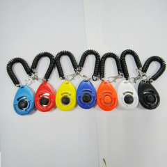 Manufacturer Wholesale Multi-colors Sound Stop Barking Training Whistle Round Dog Clicker