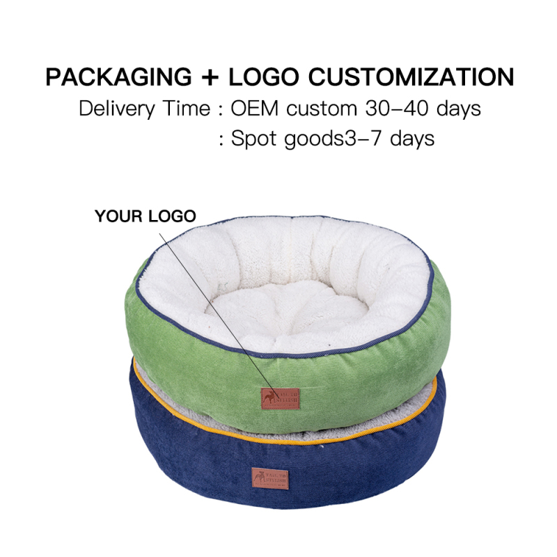 Manufacturer Wholesale Custom logo Plush Pet Beds Accessories Novelty Design