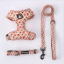 Wholesale Custom Logo Outdoor Dog Collar Leash and Harness Set