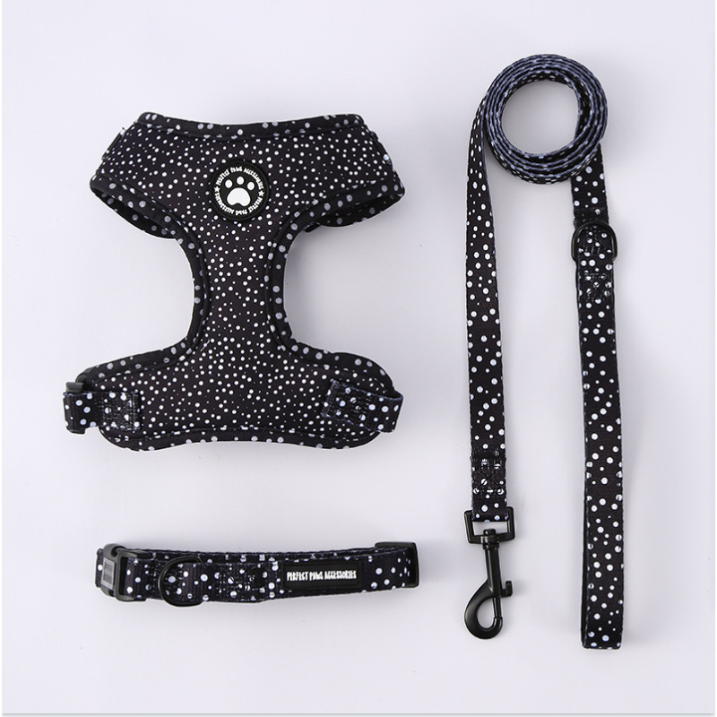 Wholesale Custom Logo Outdoor Dog Collar Leash and Harness Set